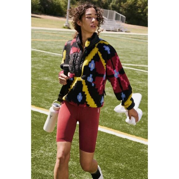 Free People Movement Rocky Ridge Fleece Colorful Pullover Sherpa M Outdoor - Picture 10 of 10
